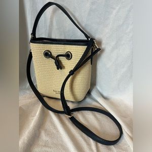 Kate Spade New York Eva Straw Small Bucket Bag